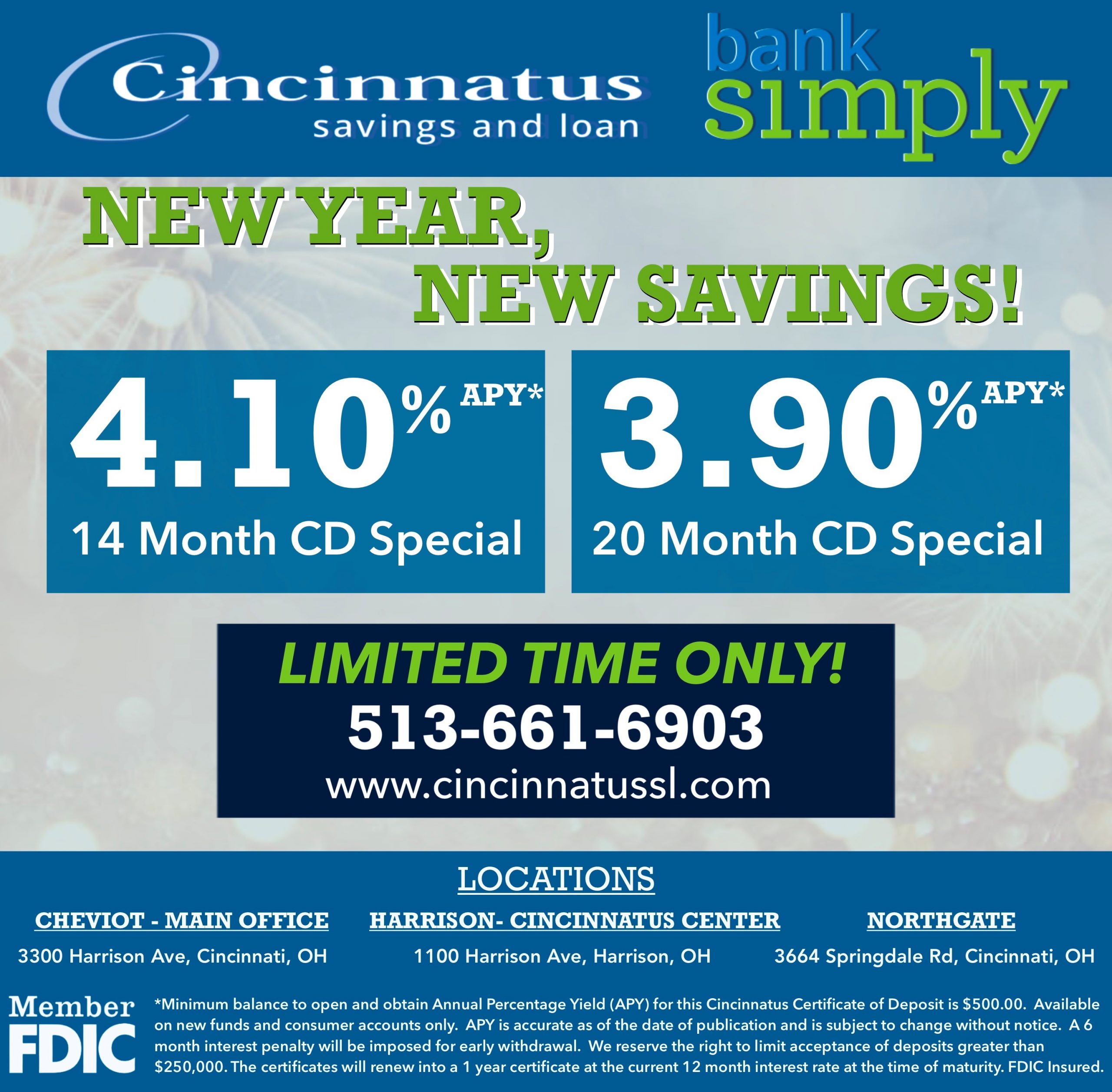 CD Specials – Cincinnatus Savings & Loan